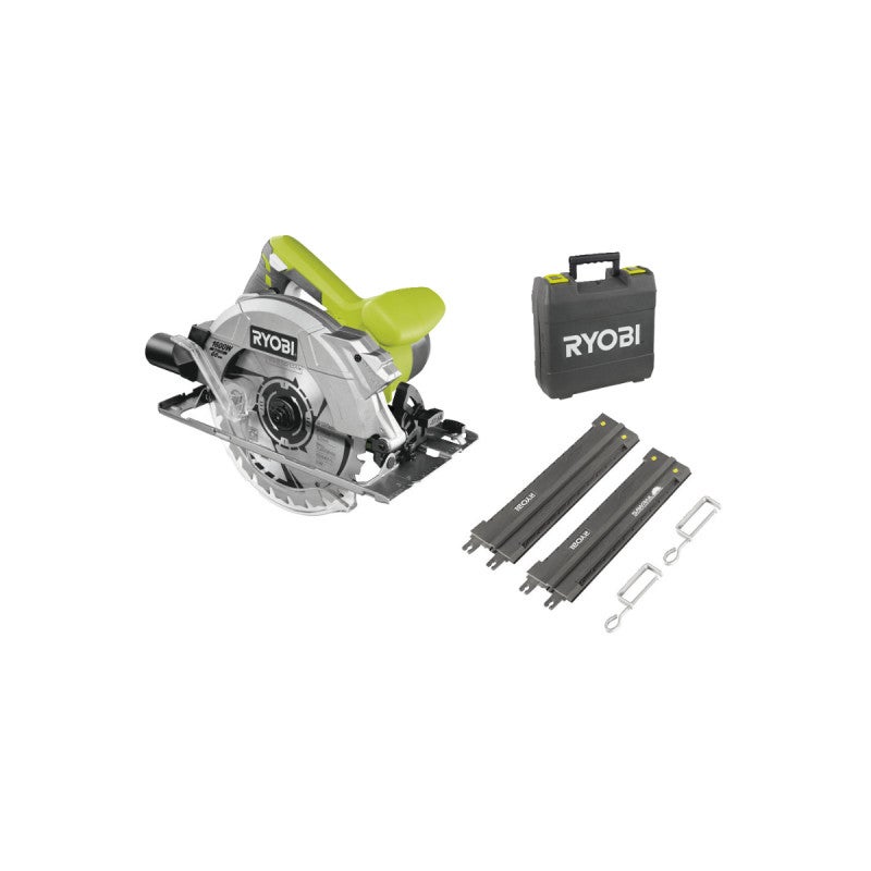DEWALT Set scie circulaire Électrique (1600 W, 230 V, avec Rail de Guidage