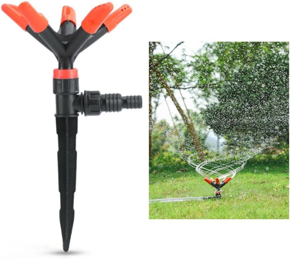 Zraszacz wodny - automatyczny, obrotowy zraszacz ogrodowy 360° do systemu nawadniania trawników