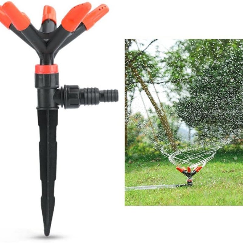 Zraszacz wodny - automatyczny, obrotowy zraszacz ogrodowy 360° do systemu nawadniania trawników