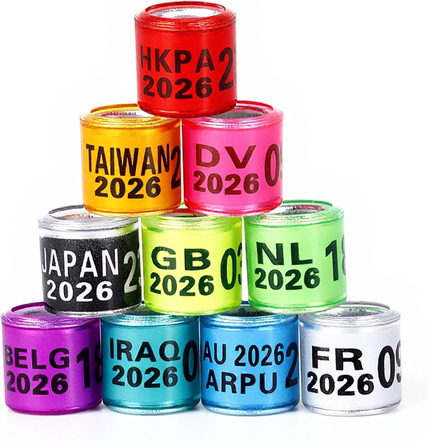 Lot de 10 clés USB 2.0 de 256 Mo en 5 couleurs aléatoires.[Z540