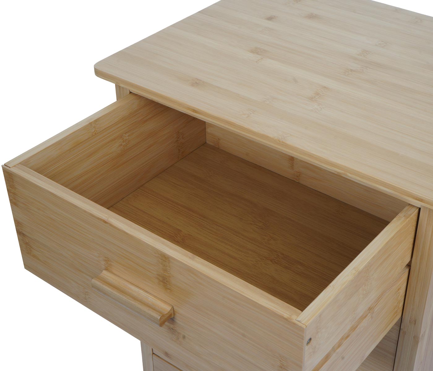 Commode en bambou étagère 5 tiroirs 100x50x40 cm 04_0006493 - 4