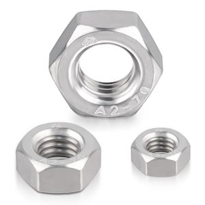 Tuercas Hexagonales De Acero Inoxidable - M1.6, Paquete De 100 Unidades, Ideal Para Manualidades Y Reparaciones