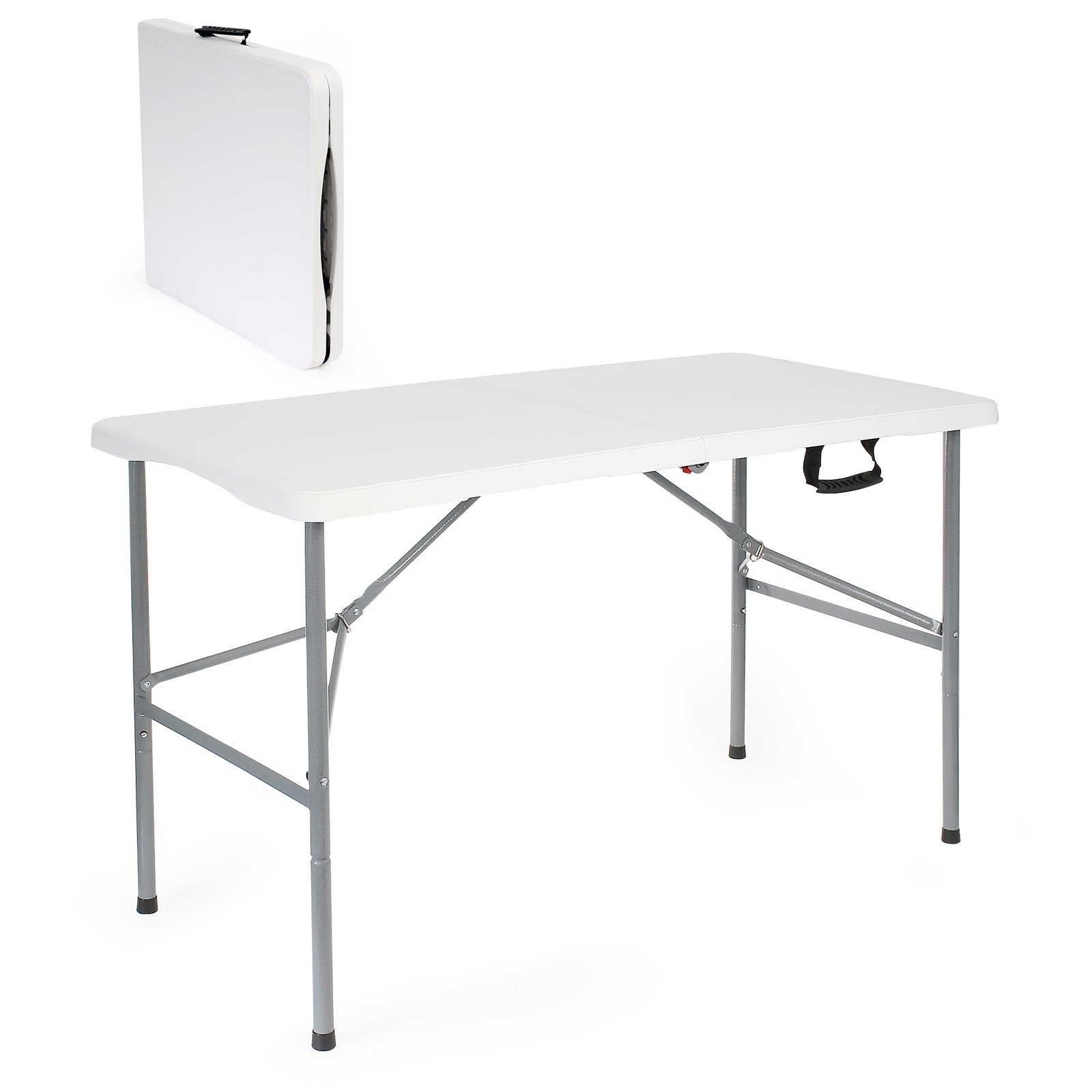 Table De Camping Pliable Anbte – 60x40 Cm – 3 Hauteurs Réglables (27, 51, 75 Cm) – Cadre Aluminium – Charge 30 Kg – Pour Pique-nique, Barbecue - 4