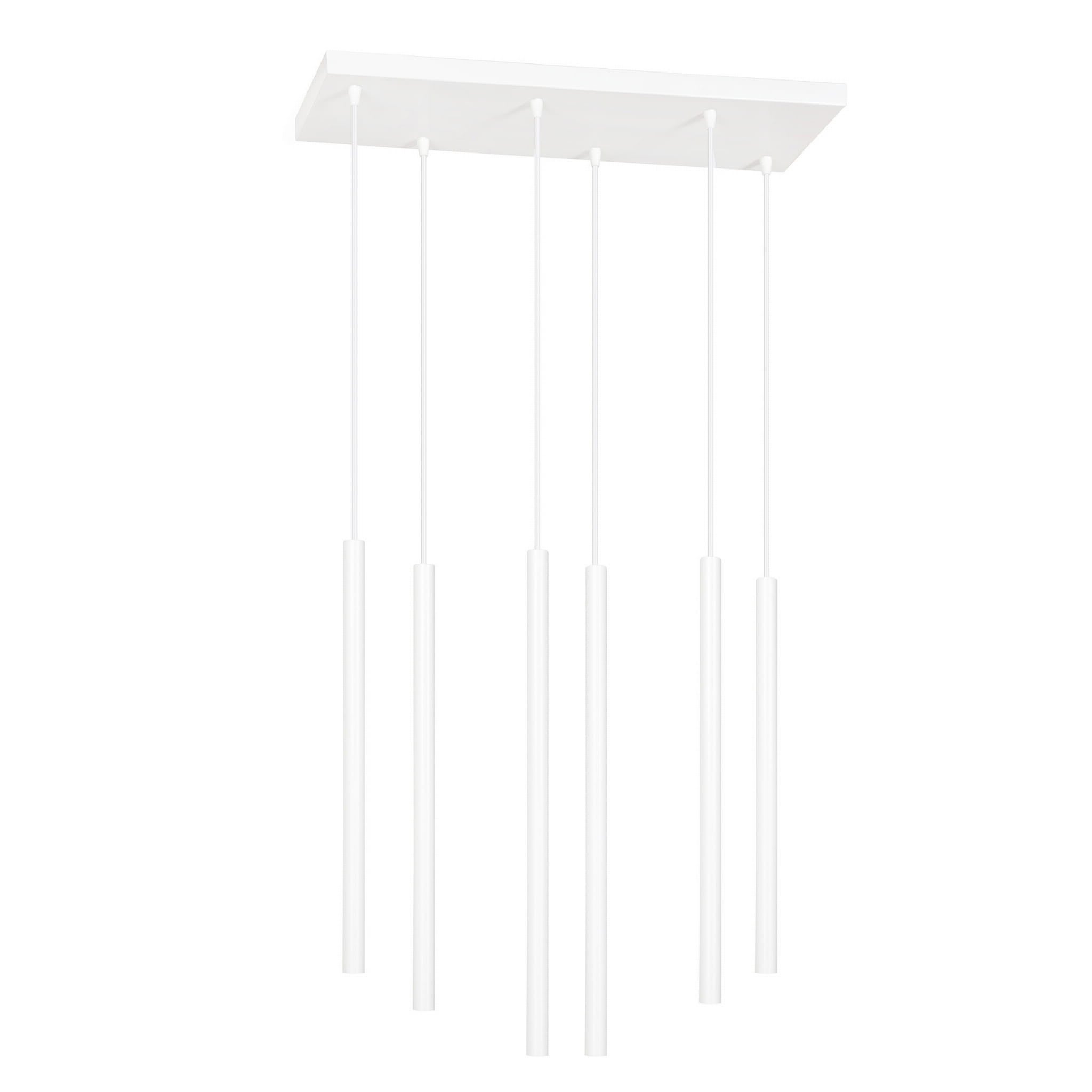 Lampa wisząca Selter biała 6xG9x8W wym: 120 x 59 cm aluminium Emibig