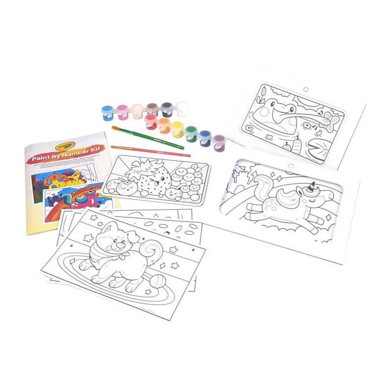 Kit de peinture par numéro - CRAYOLA - 6 gabarits de peinture - Des 5 ans - 2