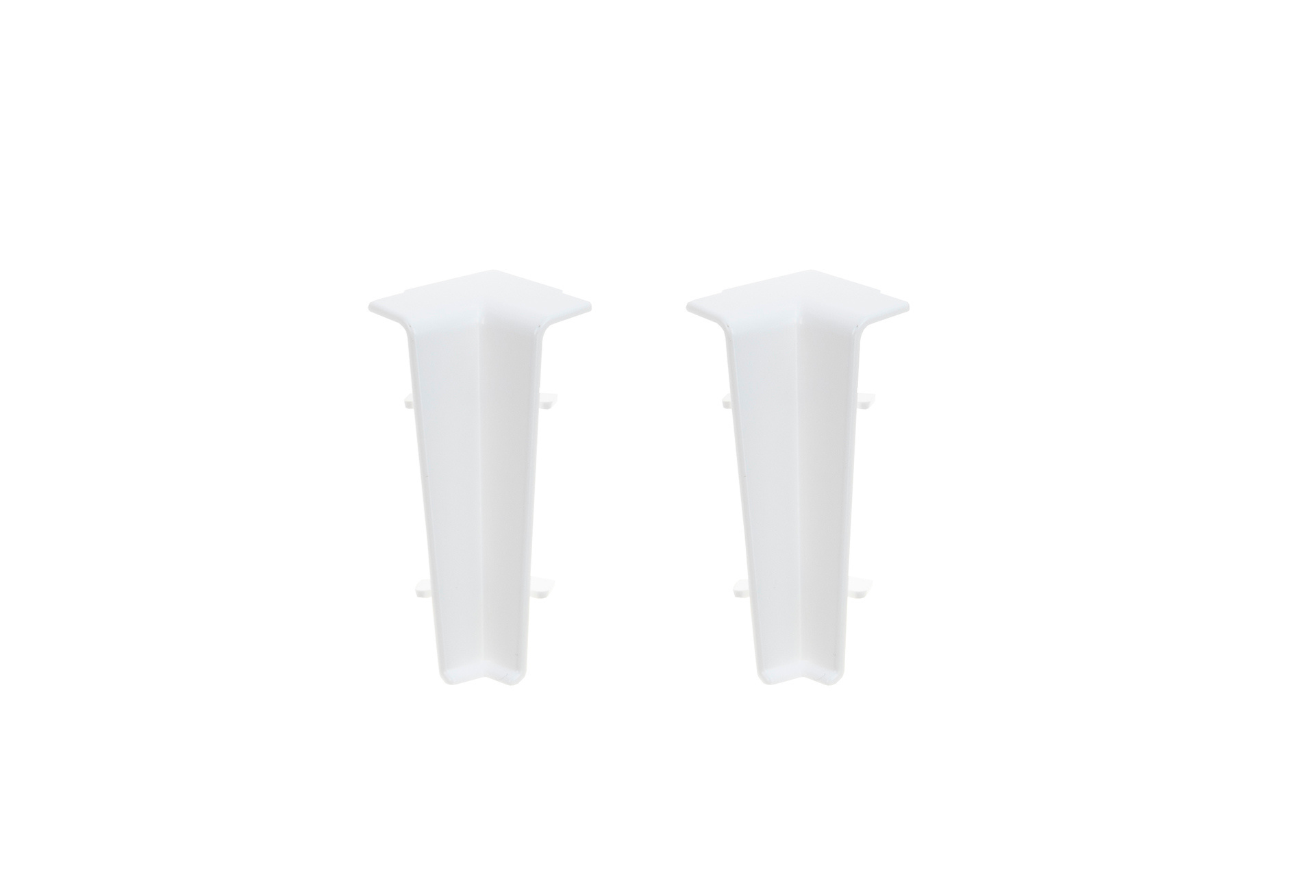 Narożnik wewnętrzny do listwy przypodłogowej Cezar60 20x60mm 1kpl=2szt Cezar Biały RAL9003 Połysk