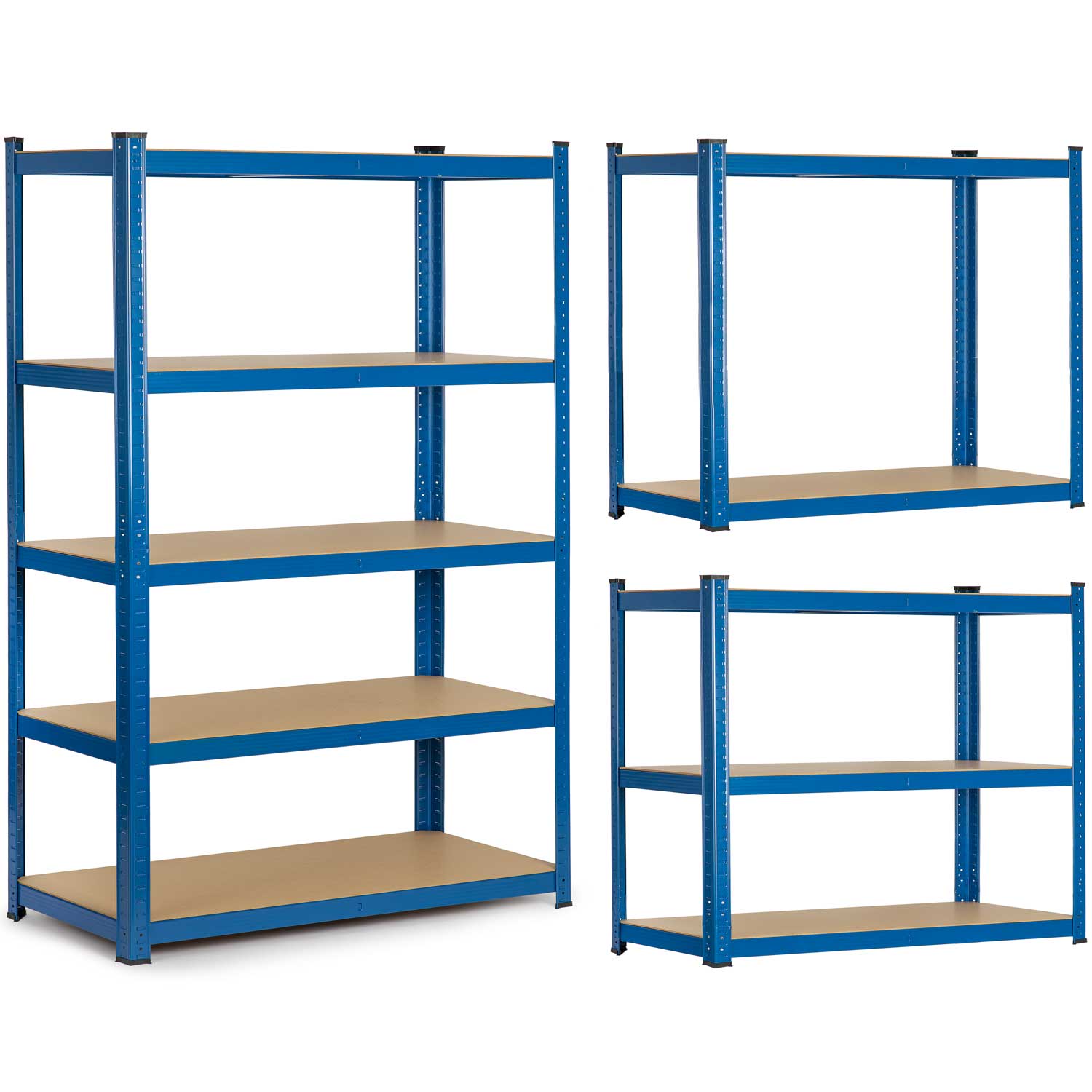 Regał magazynowy metalowy garażowy 150x75x30cm HR-842 Humberg