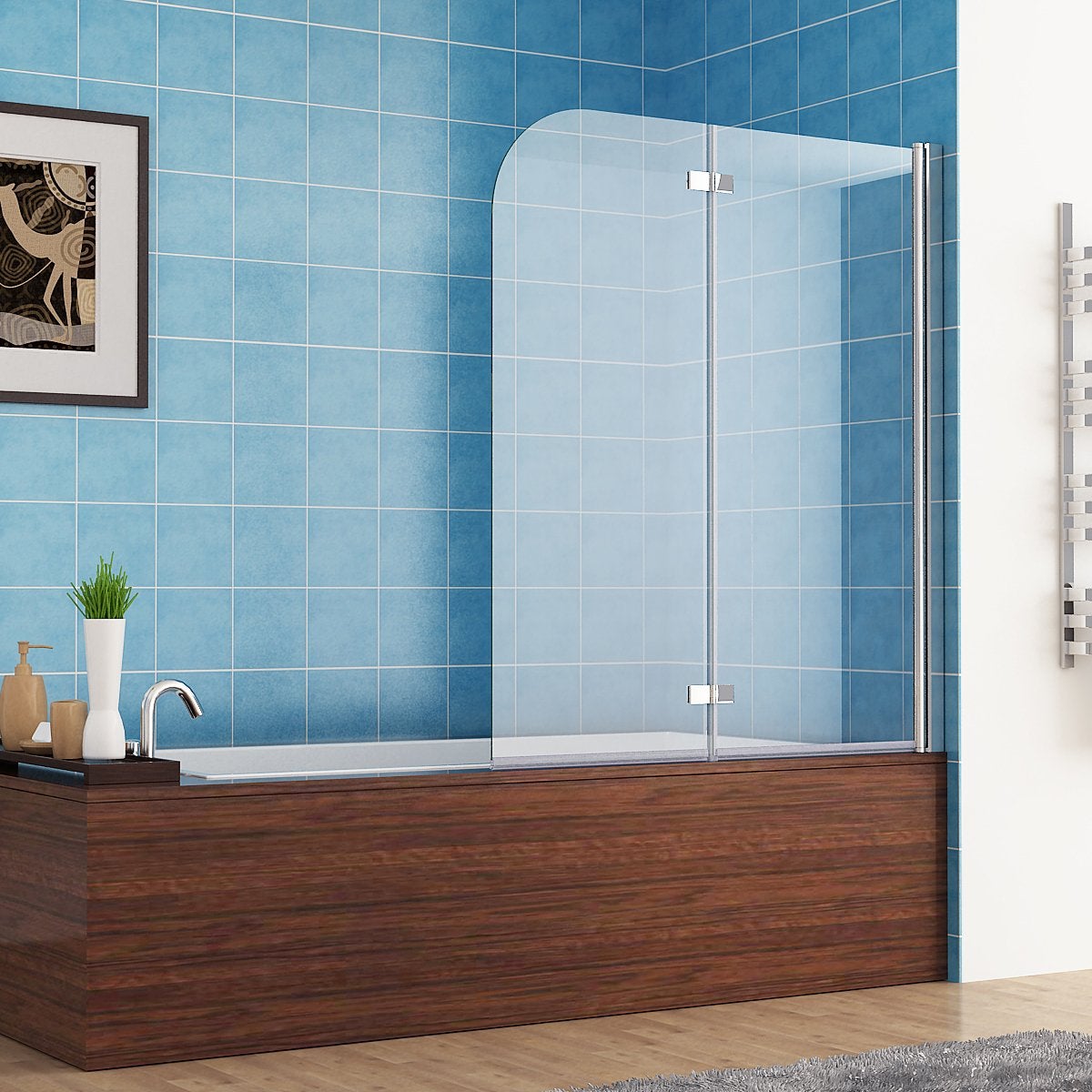 box per vasca da bagno 2 lati
