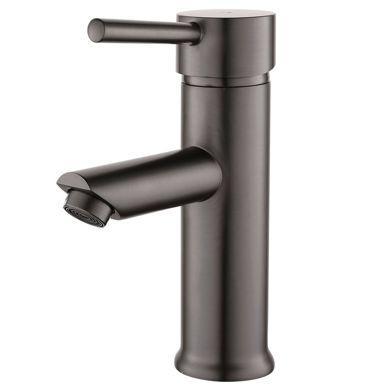 Deco bateria umywalkowa niskie szary metaliczny