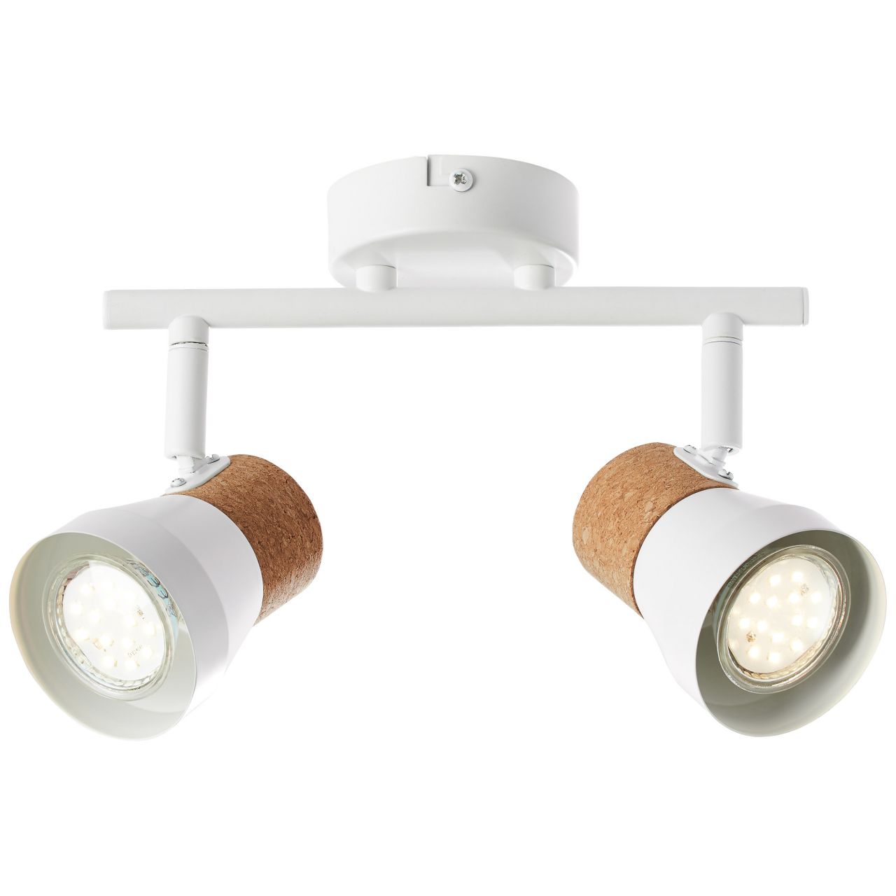 BRILLIANT Natynkowa lampa sufitowa LED Tuco 30cm czarny/biały | 1x zintegrowana dioda LED, zintegrowana dioda LED 19W, (2500lm, 2700K)