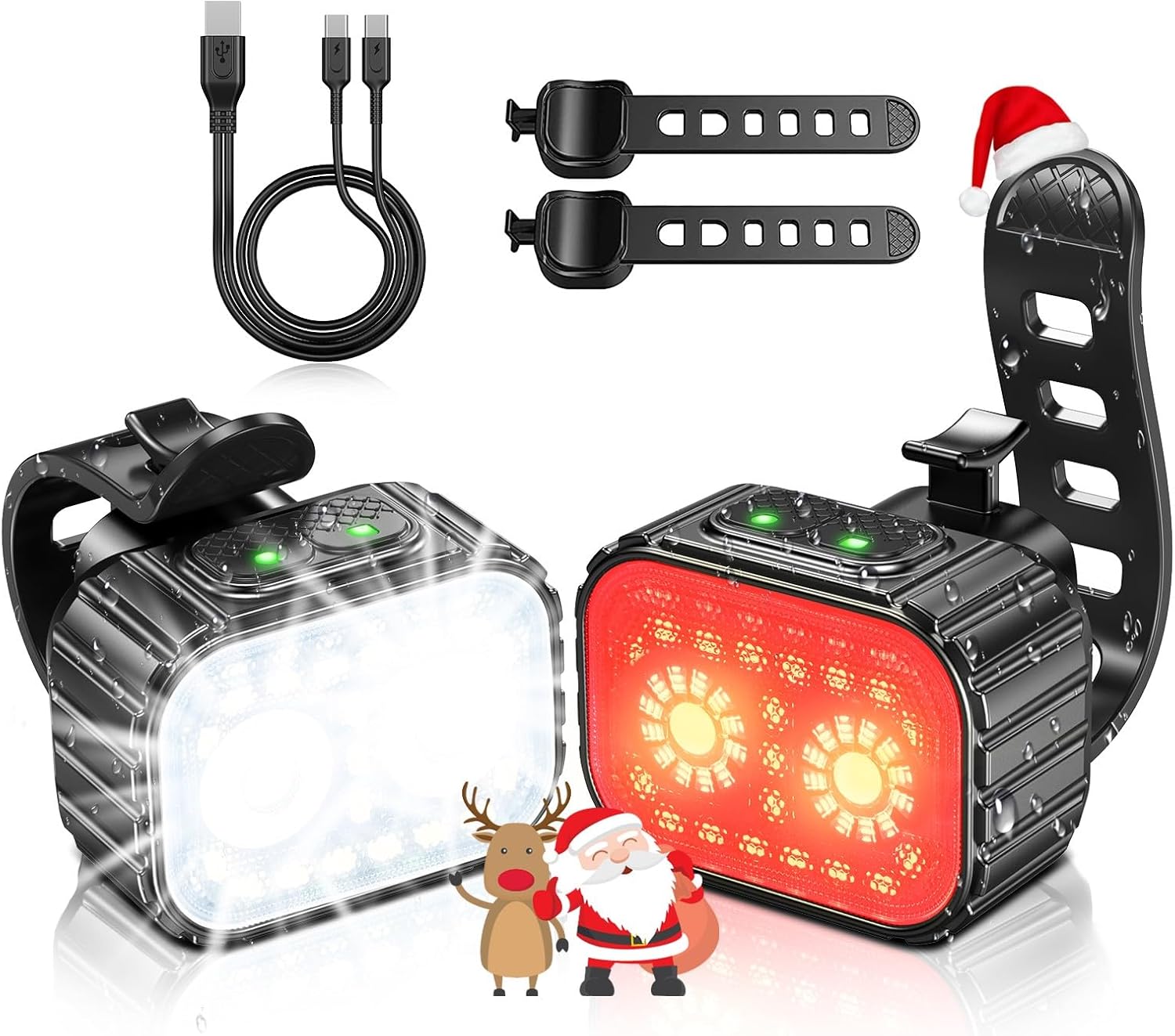EBUYFIRE Feu Arrière Vélo Intelligent – Détection Freinage, Capteur Vibration, Recharge USB, 4 Modes, étanche IPX5