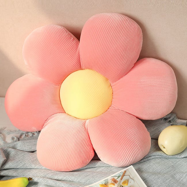 QKURT 2 Pcs Coussin Fleur 40cm - Coussin De Siège Canapé Voiture Tatami Décoratif