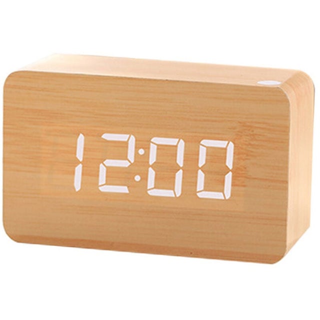 Réveil numérique à LED avec date et format 12/24 heures - Pour la maison, la chambre, le bureau, horloge numérique