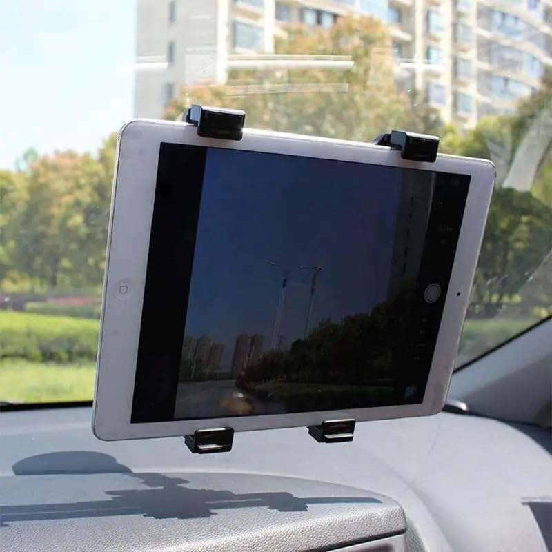 Kwmobile Supporto Per Tablet In Auto Con Ventosa - Regolabile Da 11 A 20,7 Cm, Orientabile 180° - Universale Per IPad E Samsung Galaxy Tab - 4