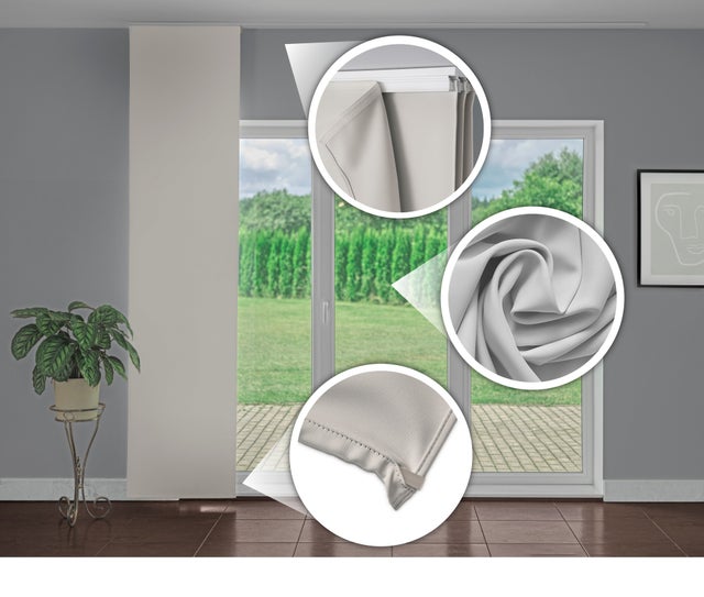 65x240 cm Wellmira Painéis Japoneses Blackout: para Sala de Estar, Quarto, Cozinha, Escritório, Clínicas.