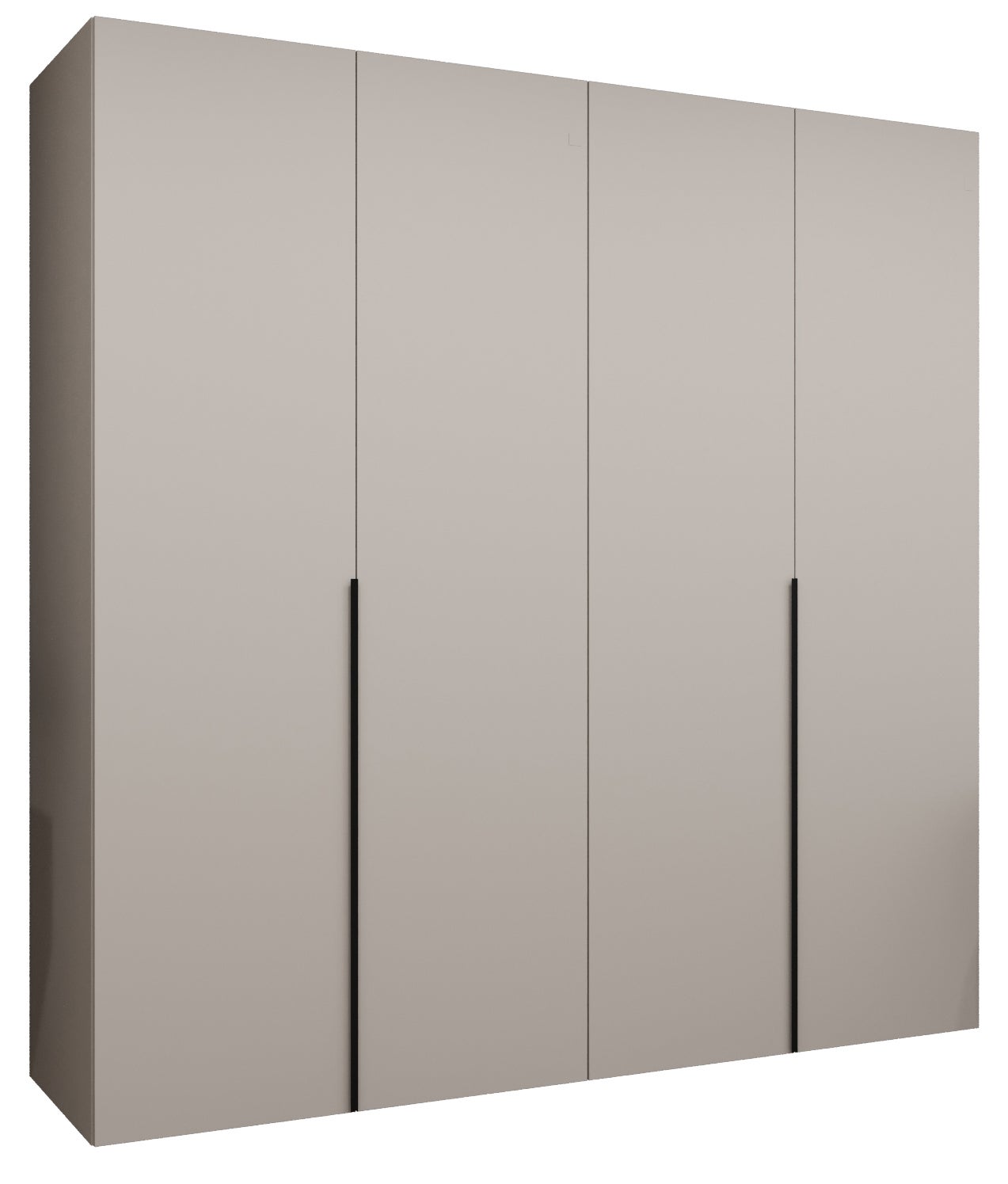 Szafa uchylna otwierana Alicante 1 200 x 52 x 202 cm kaszmir + u. czarny Abiks Meble