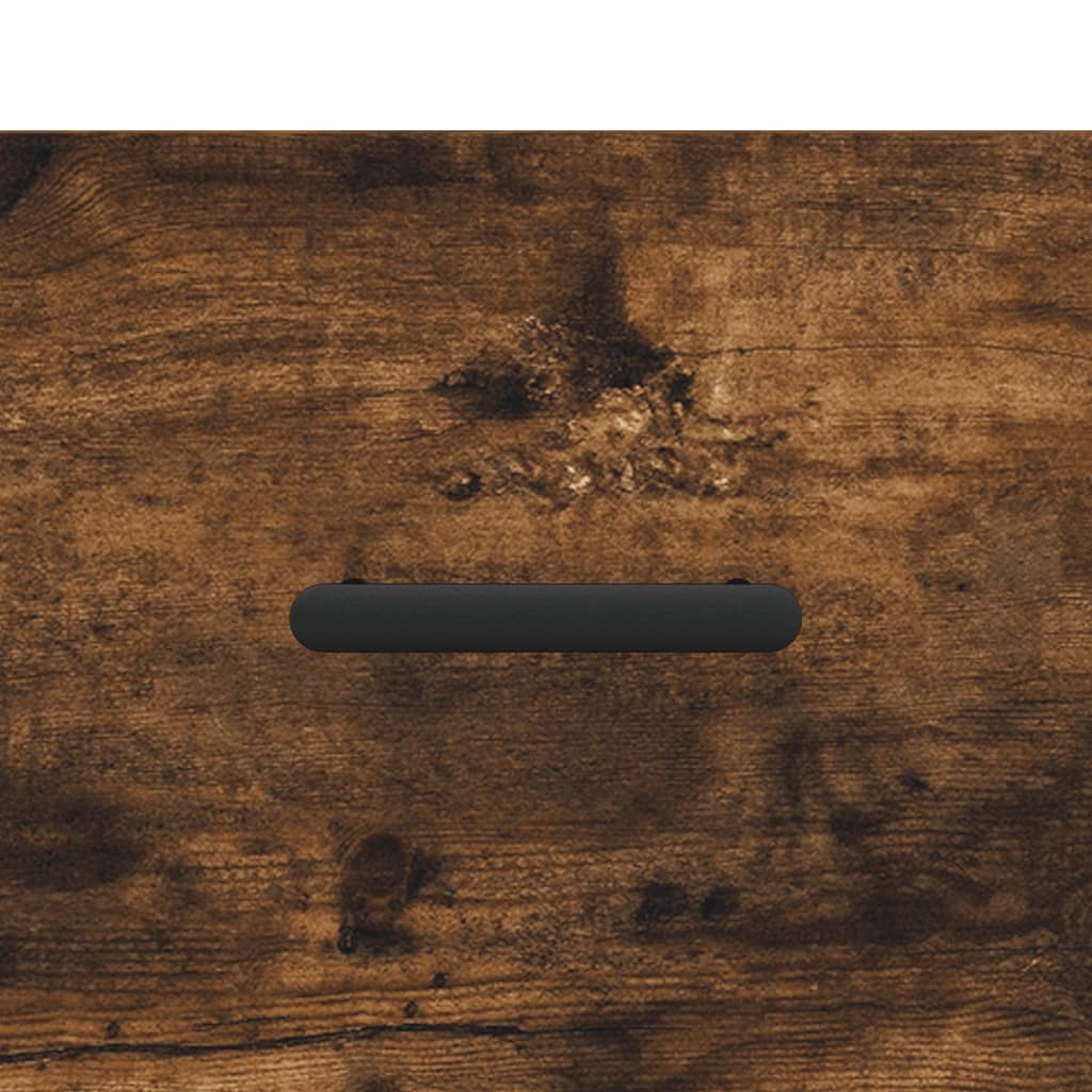 Maison Exclusive - Table de chevet chêne fumé 40x35x47,5 cm bois d’ingénierie - 9