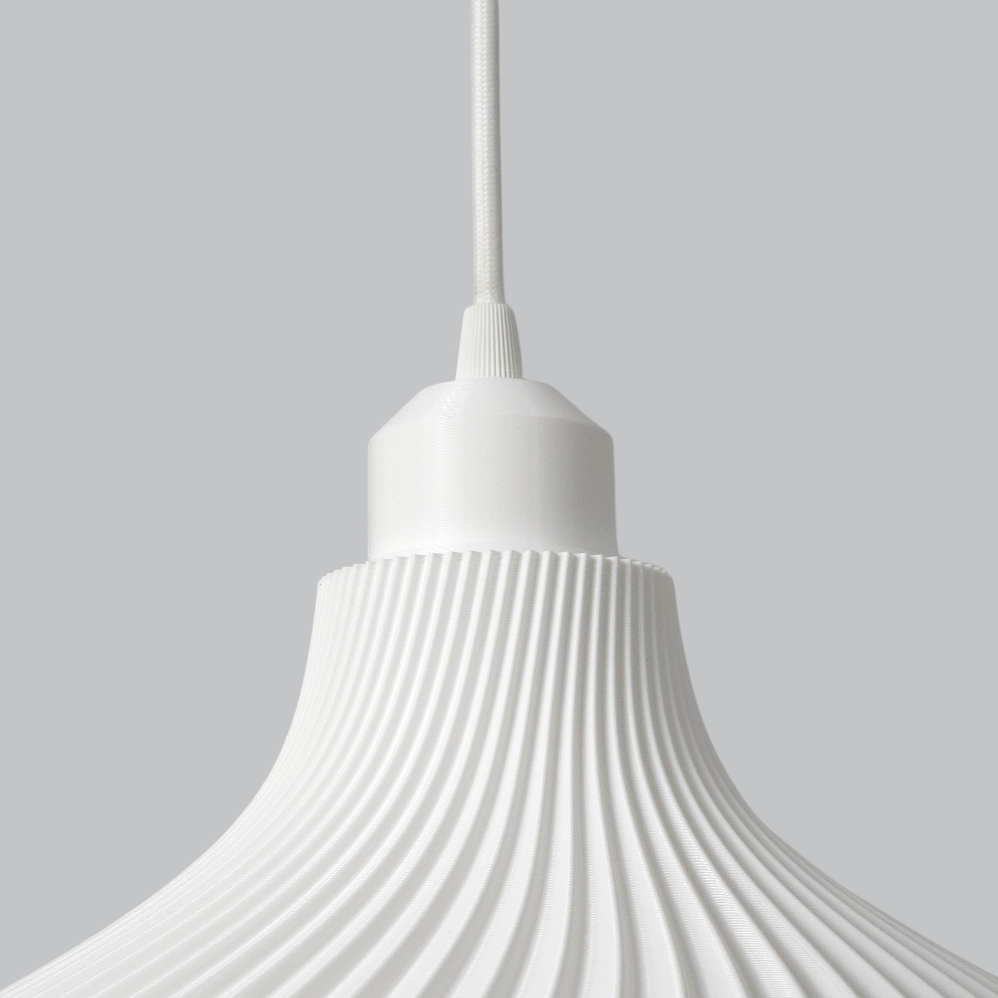 Lámpara de techo modelo DAILA BLBB Blanco /cable blanco /floron blanco - 7