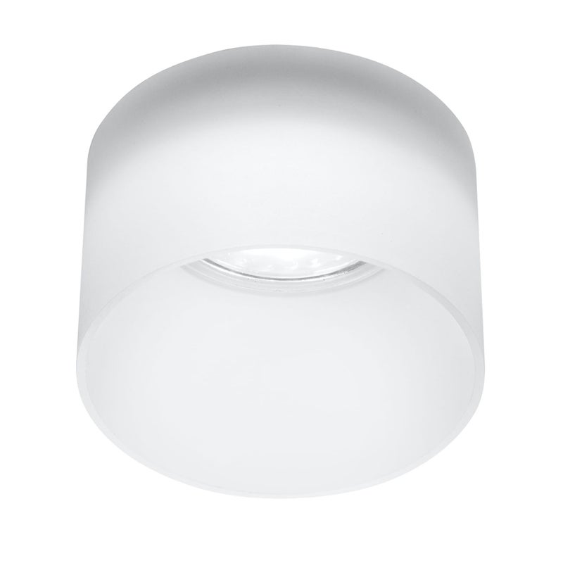 Reflektor sufitowy spot natynkowy Tuba okrągły biały 1xGU10x15W wym: 7,8 x 7,8 cm akryl Candellux