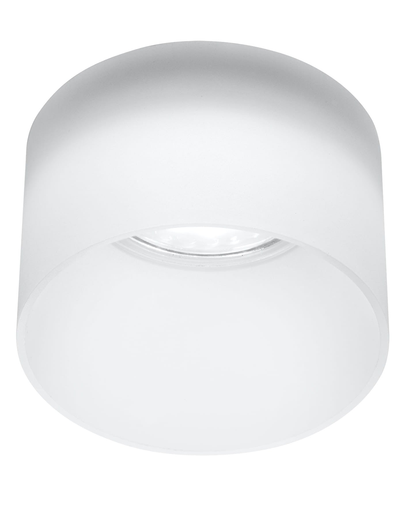 Reflektor sufitowy spot natynkowy Tuba okrągły biały 1xGU10x15W wym: 7,8 x 7,8 cm akryl Candellux