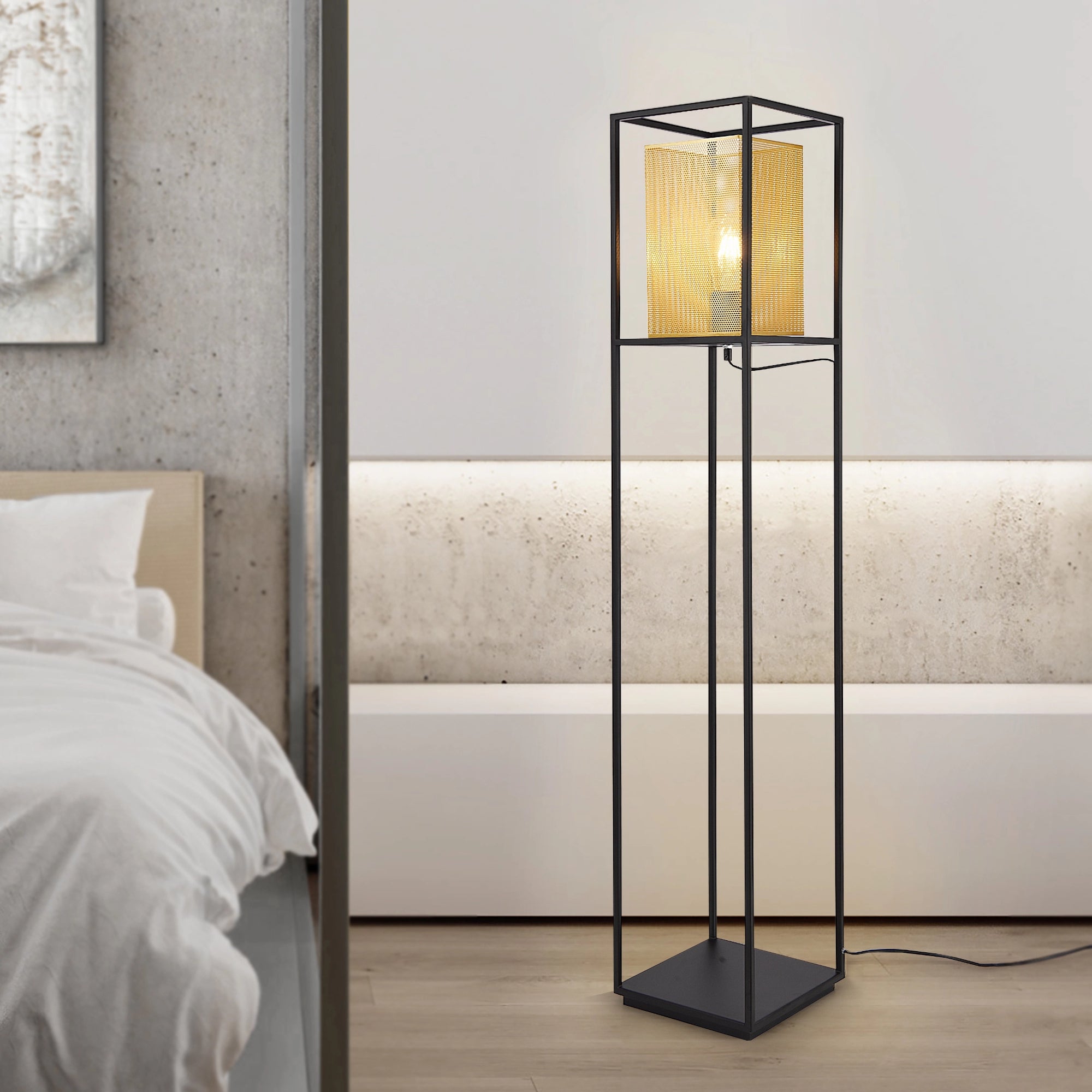 Applique LED 10 Cm In Metallo Nero Retroilluminato Con Faretto Orientabile Plate 87158925