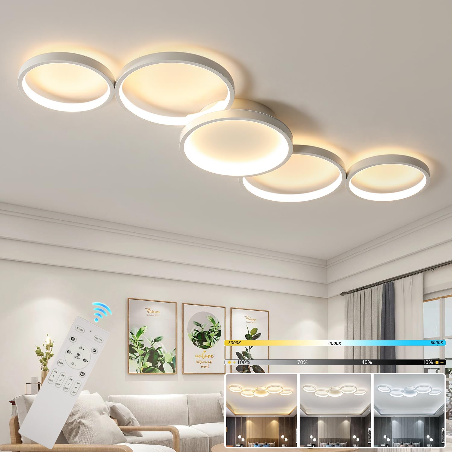Lustre LED Papillon Créatif 6W – Suspension Acrylique Dimmable 3000K-6500K, Parfait Chambre Enfant Et Salon Scandinave