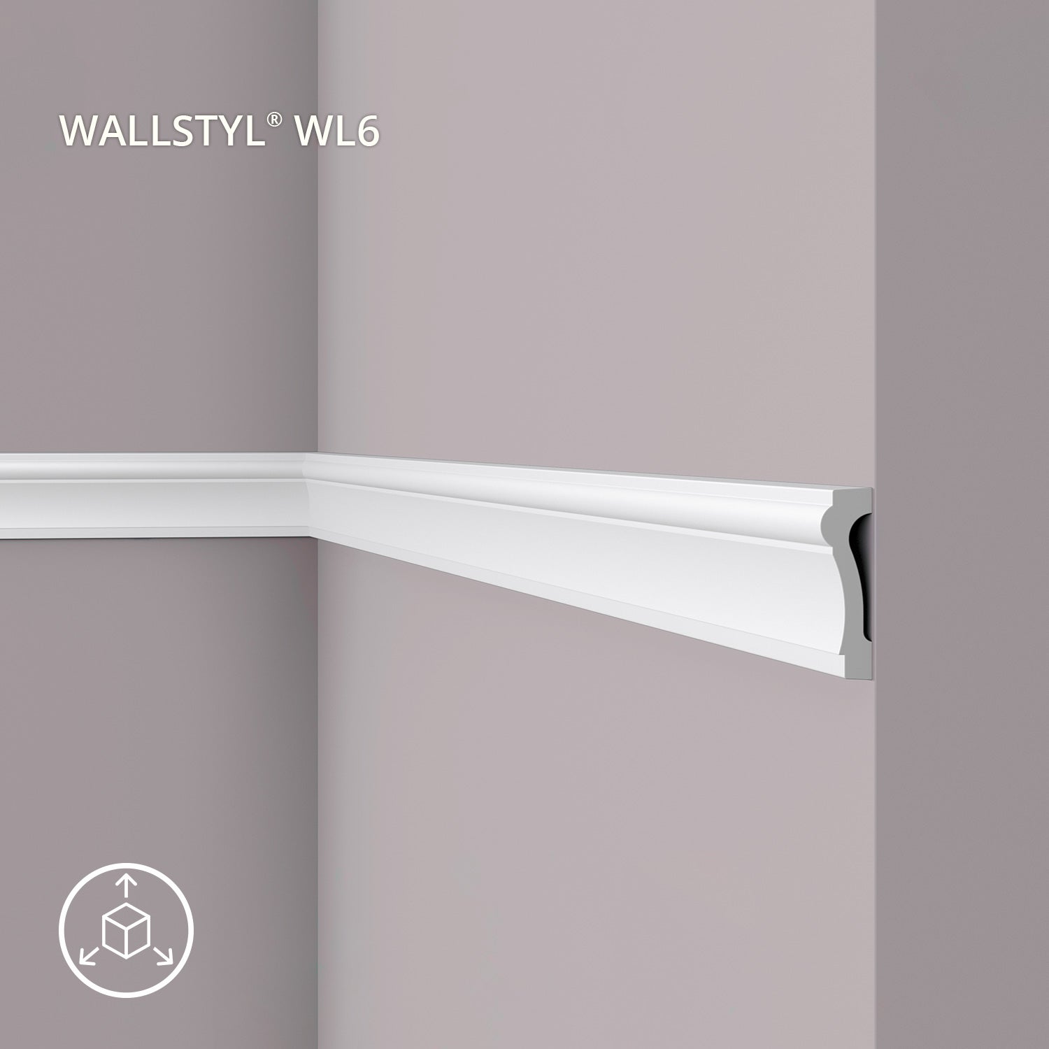 Cimaise NMC WALLSTYL WL6 Moulure décorative Encadrement de porte - 2
