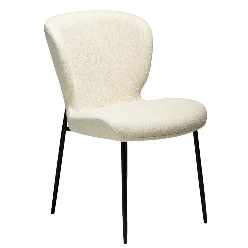 Glory Dan-Form krzesło stołowe bouclé beżowy.