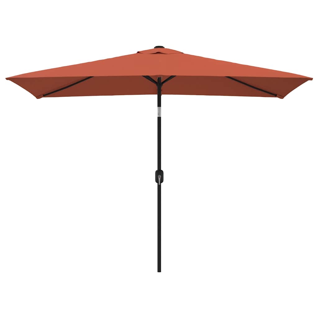 vidaXL Parasol d'extérieur avec mât en métal 300x200 cm terre cuite - 8