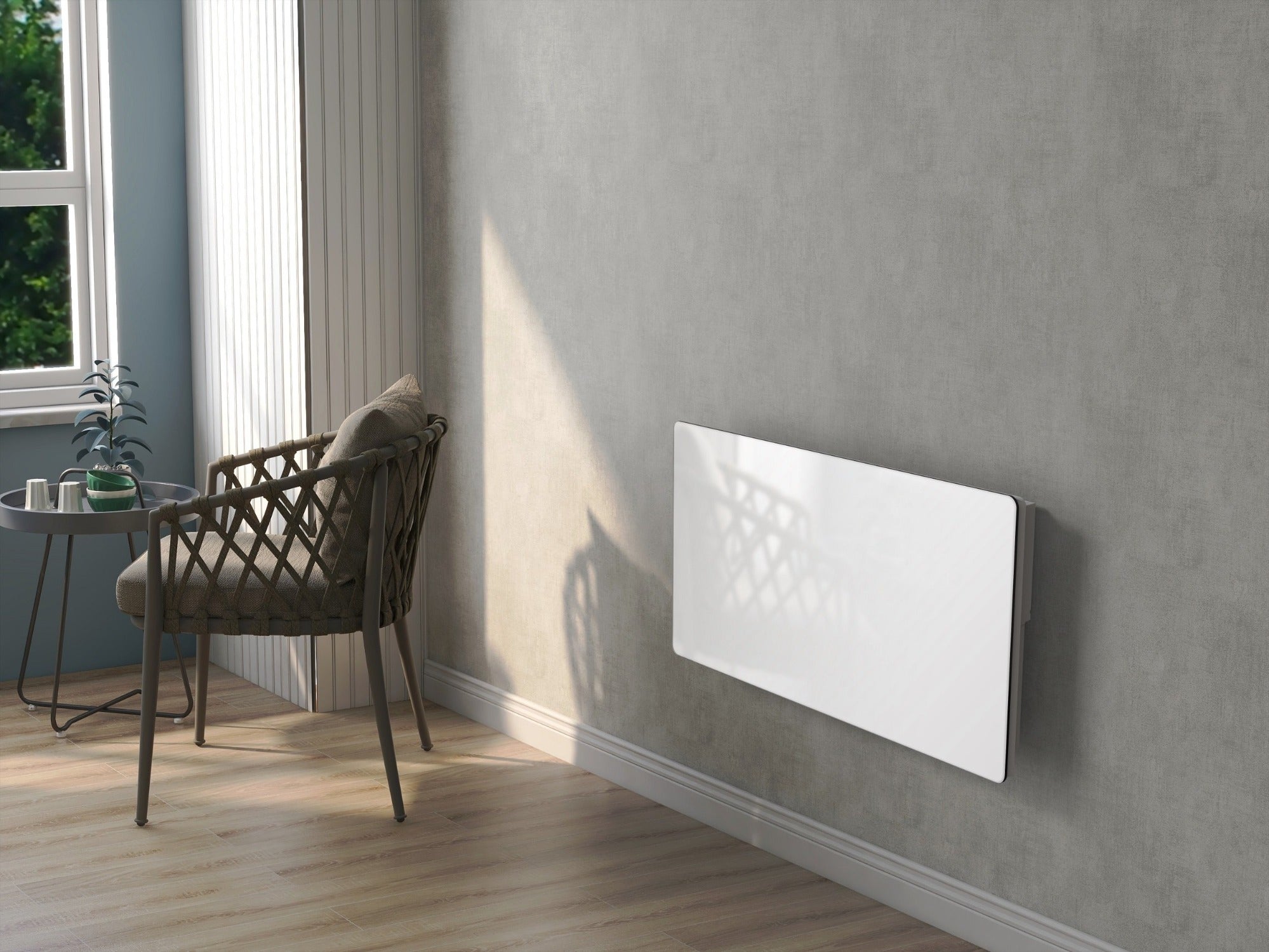 Radiateur électrique verre céramique GLASS Blanc Céramique 2000W - 6