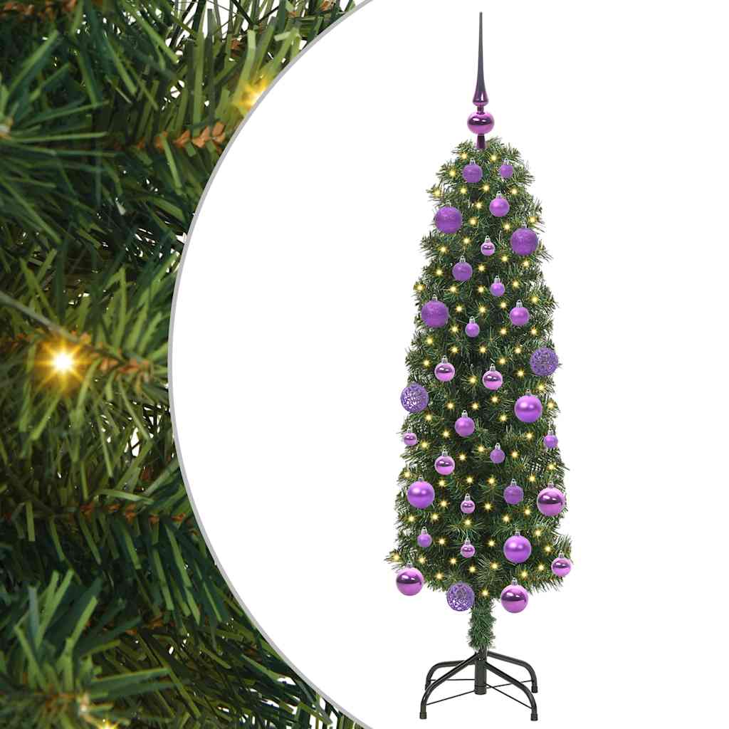 Sztuczna choinka z podstawą Zielony 120 cm PVC, stal i plastik