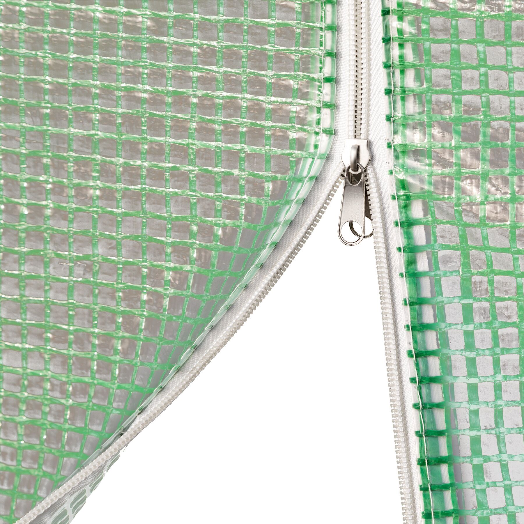 Serre tunnel en plastique 7 m² 343 x 200 x 200 cm avec cordes et piquets inclus TECTAKE - 9