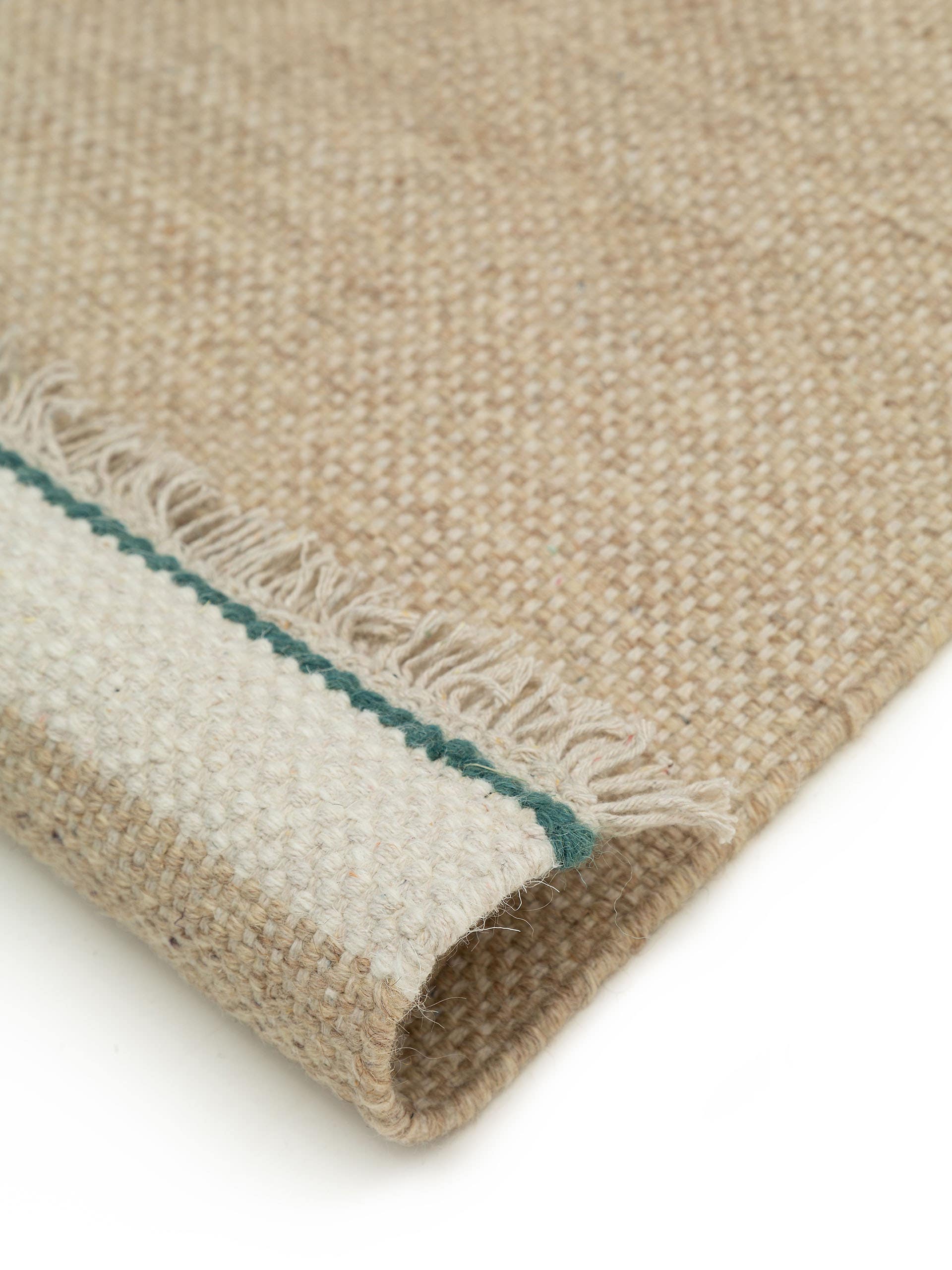 BENUTA - Tapis de couloir en laine Karla beige 70x200 cm - 5