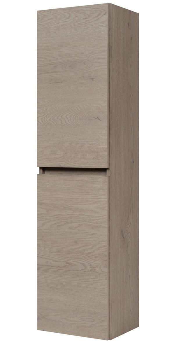 Słupek łazienkowy SIMPLE 136 cm dąb ciemny 2 drzwi soft close