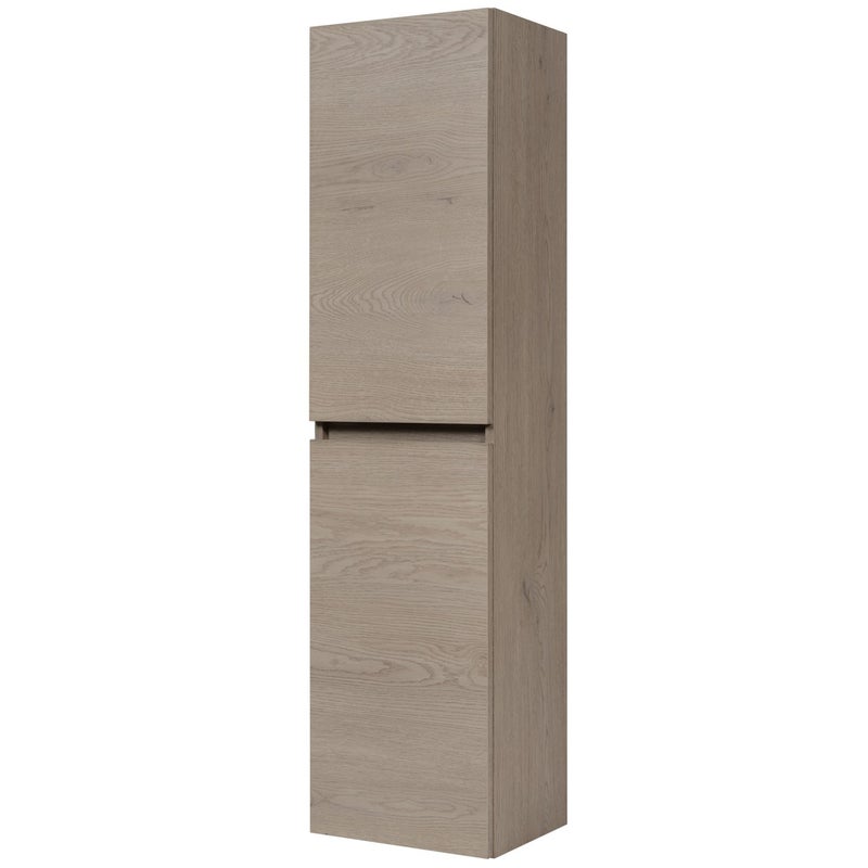 Słupek łazienkowy SIMPLE 136 cm dąb ciemny 2 drzwi soft close