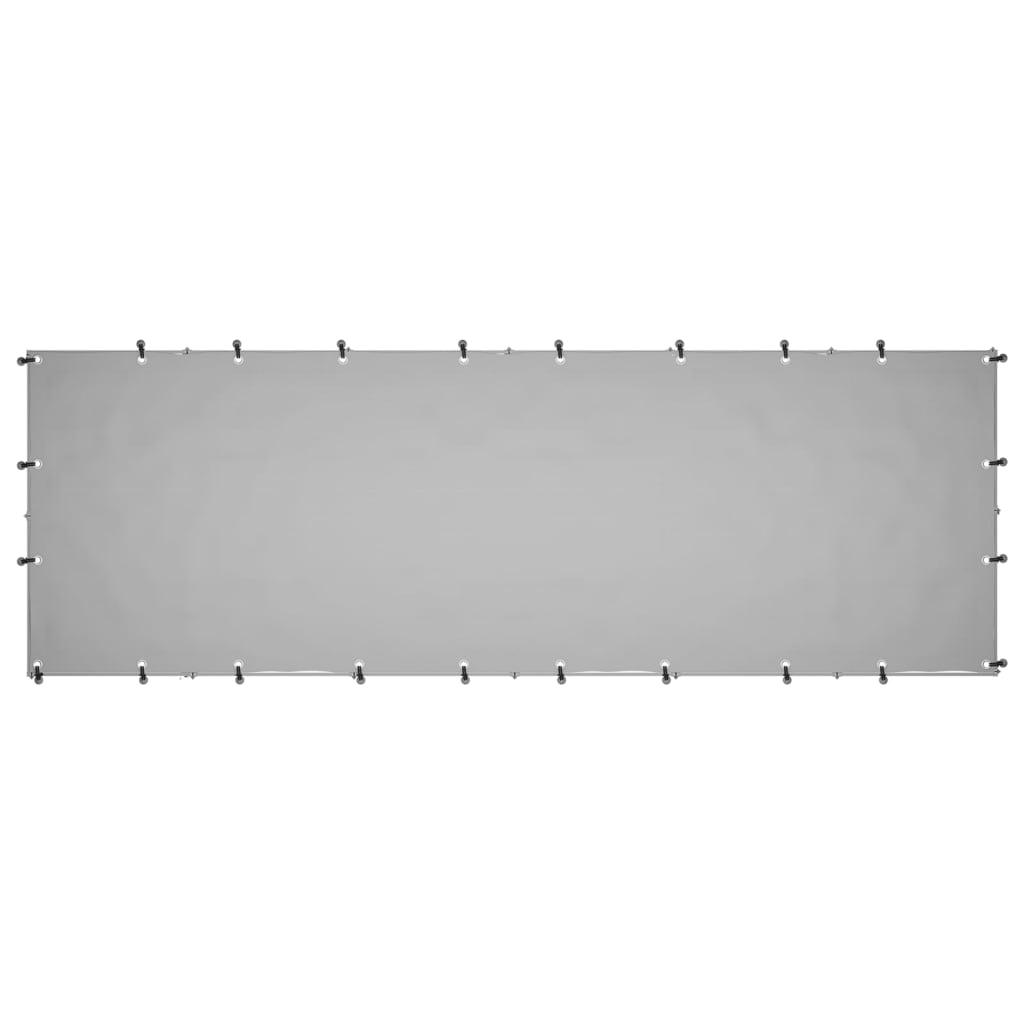 Cuccia da esterno gabbia recinto parco animali cane argento 330 x 110 x 110 cm acciaio 02_0000270 - 5