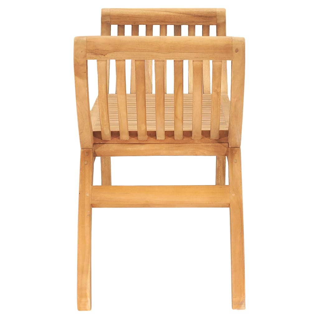 Panca da giardino mobili da giardino per esterni terrazza 120 x 35 x 55 cm in legno massello di teak 02_0 02_0011196 - 4