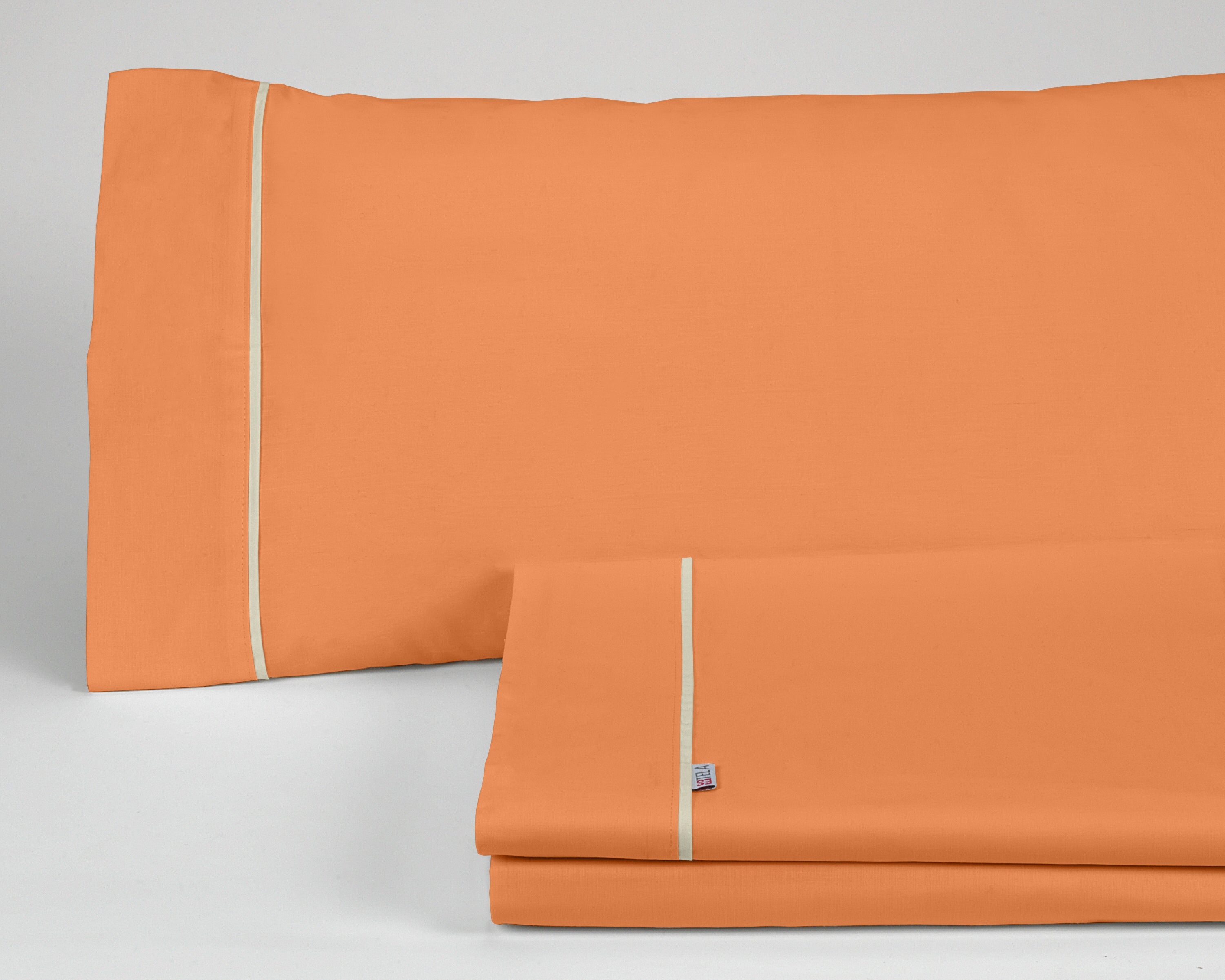 Juego de sábanas color mango cama de 150 (3 piezas)