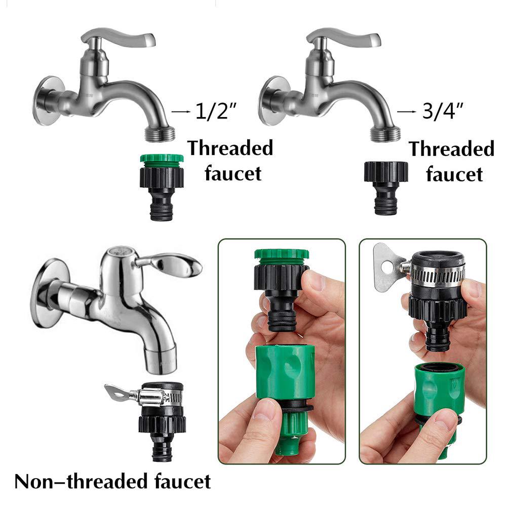Système d'irrigation de Jardin, kit d'irrigation Goutte à Goutte de 30 m, kit de Buses d'irrigation Goutte à Goutte à Goutte pour Plantes - 5