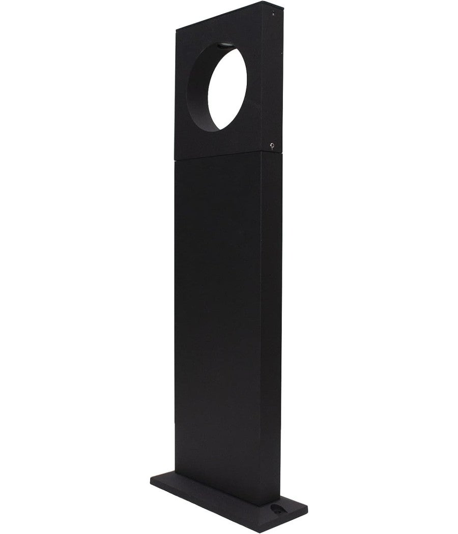 Trade Shop - Lampada Palo Da Giardino A Led Cerchio 50 Cm 12 W Nero Luce 6500k 4000k 3000k Es60 - Bianco Freddo - - 4