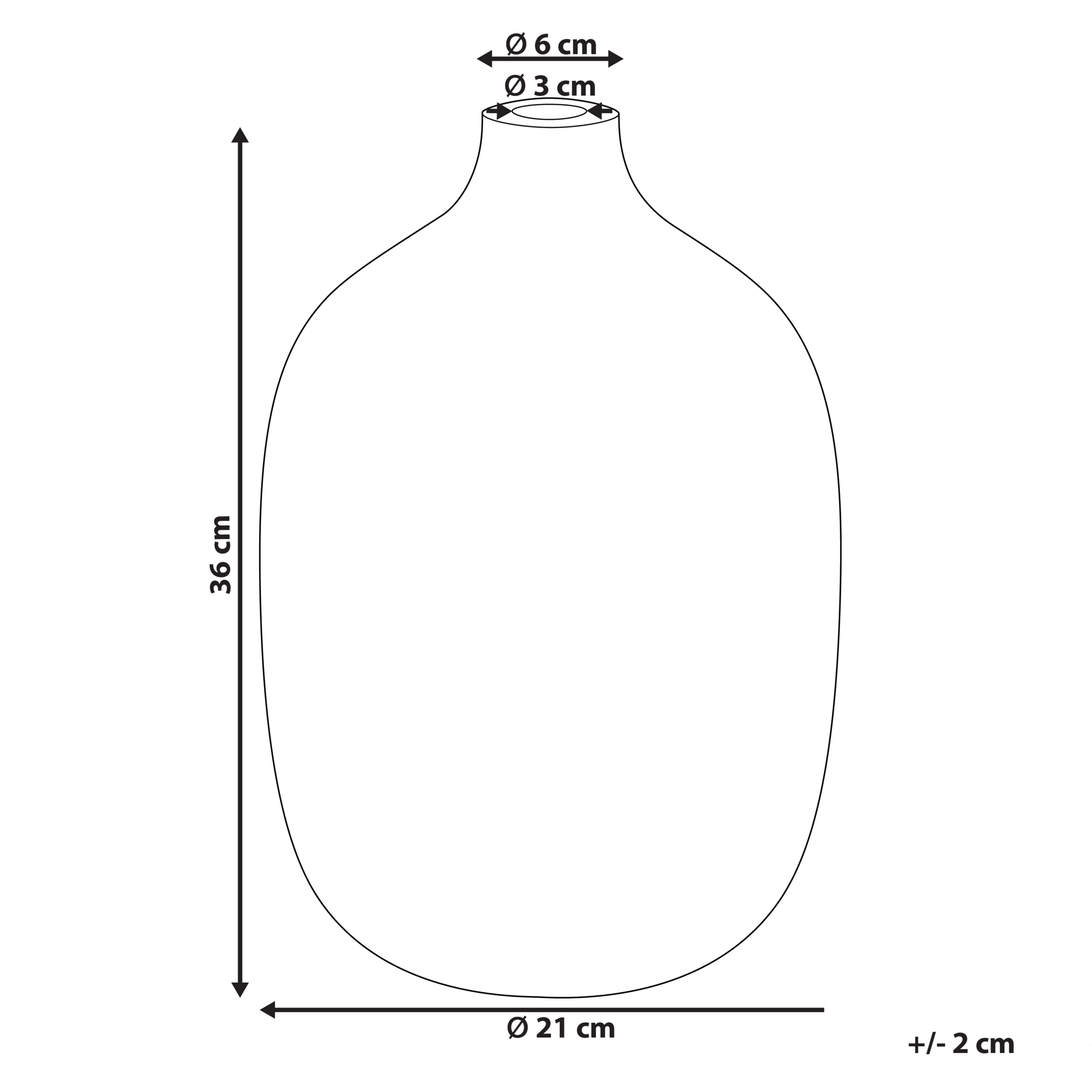 Vase à fleurs VIGO Céramique 36 cm Gris - 3