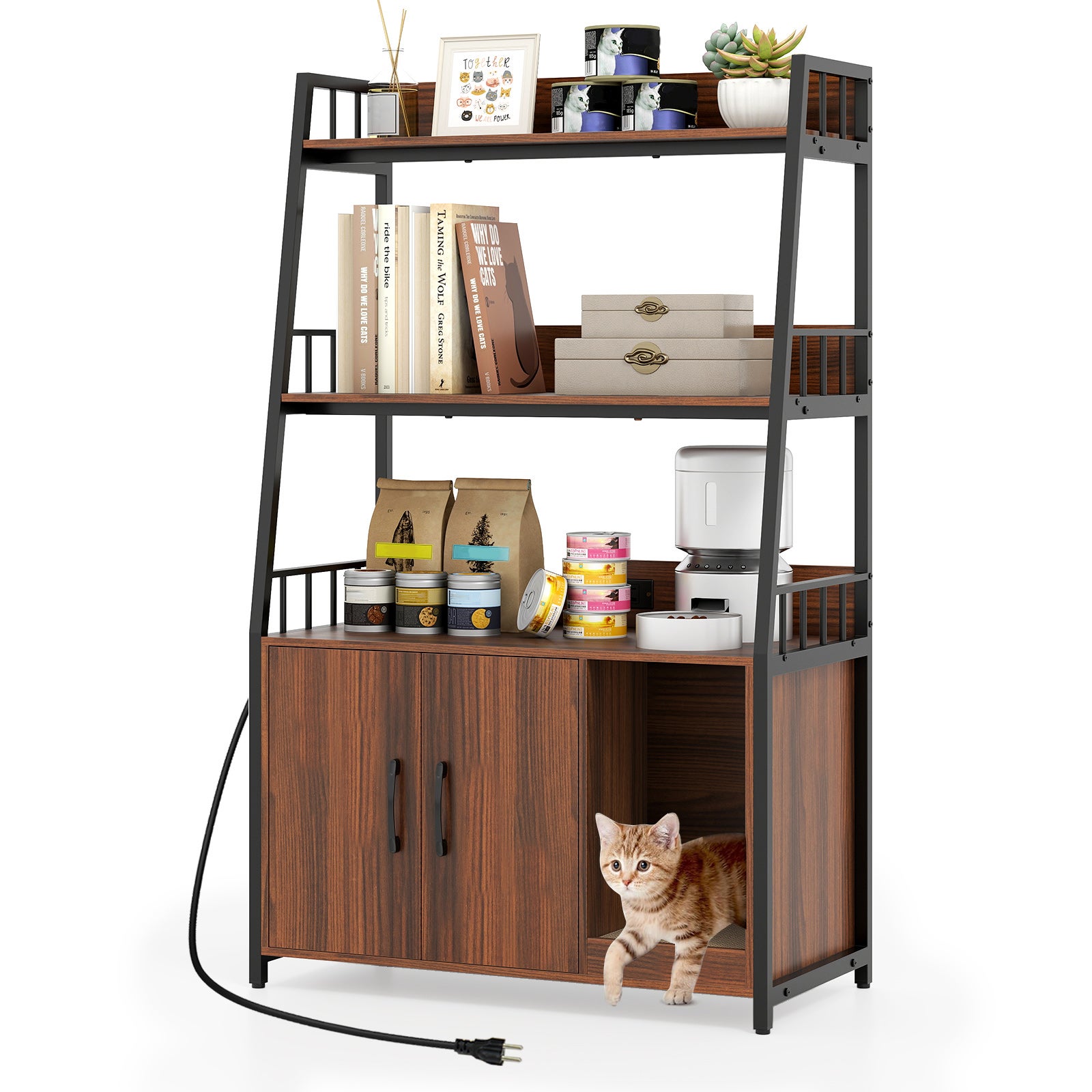 Peekaboo Cueva Para Gatos Múltiples Y Gatos Grandes, Cuevas De Gatos Para Gatos De Interior De Hasta 9 Libras Cama Tunel Para Gatos Cama Grande