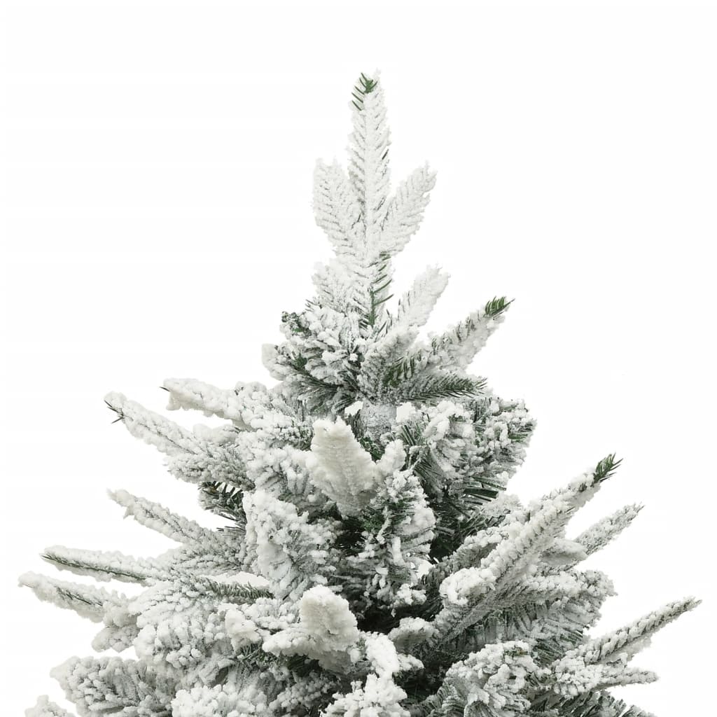 Árvore de Natal | Árvore de festas artificial com neve 150 cm PVC e PE verde CFW713626 - 3