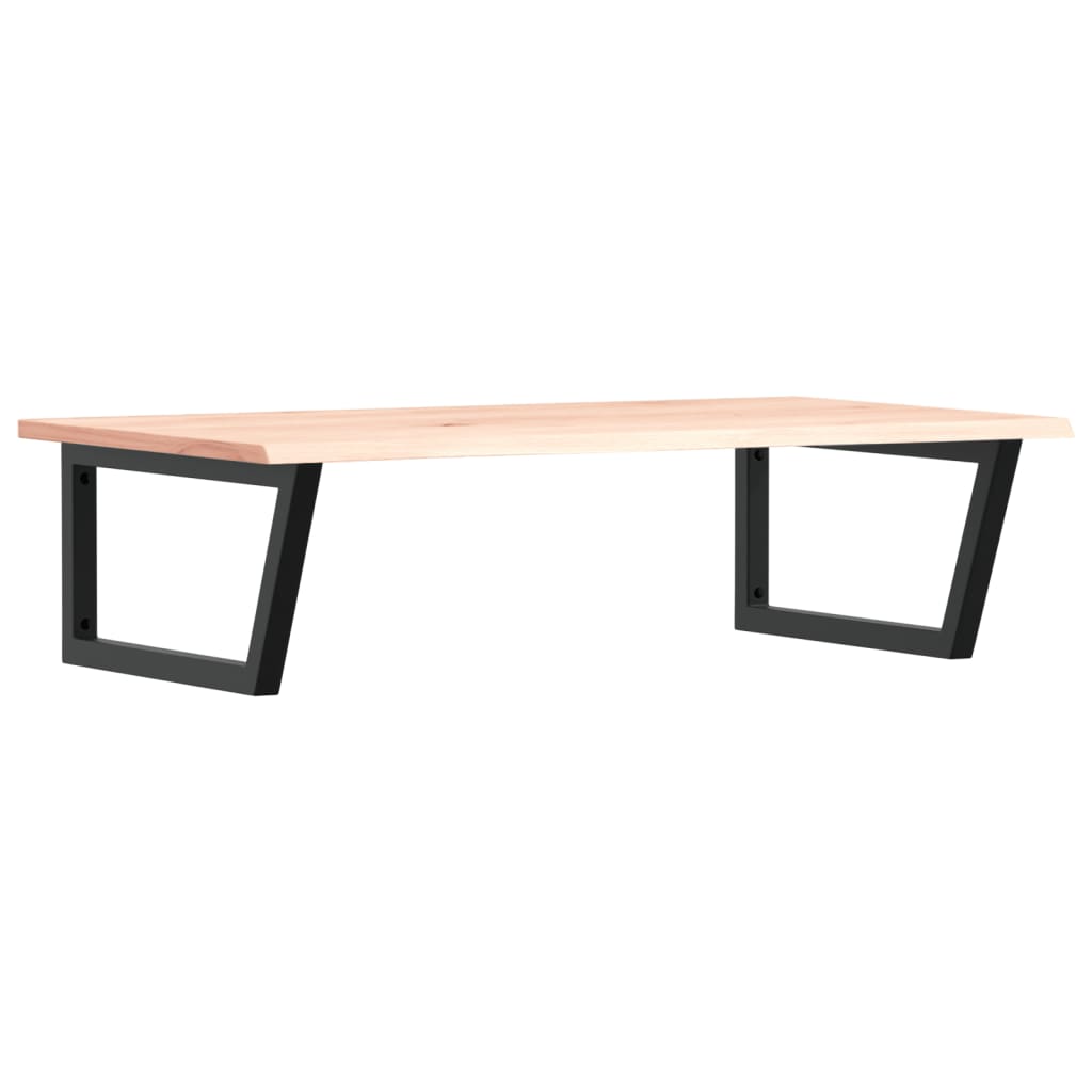 Maison Exclusive - Ripiano a Parete per Lavabo in Acciaio e Massello di Rovere - 2