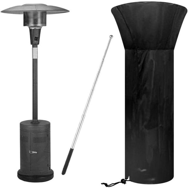 SIRUITON Housse de protection pour chauffage de terrasse Enders Polo 2.0 - Tissu Oxford 420D résistant aux déchirures et résistant aux UV - Imperméable, coupe-vent et résistant aux UV (42x42 x108 cm SIRUITON Housse de protection pour chauffage de terrasse Enders Polo 2.0 - Tissu Oxford 420D résistant aux déchirures et résistant aux UV - Imperméable, coupe-vent et résistant aux UV (42x42 x108 cm