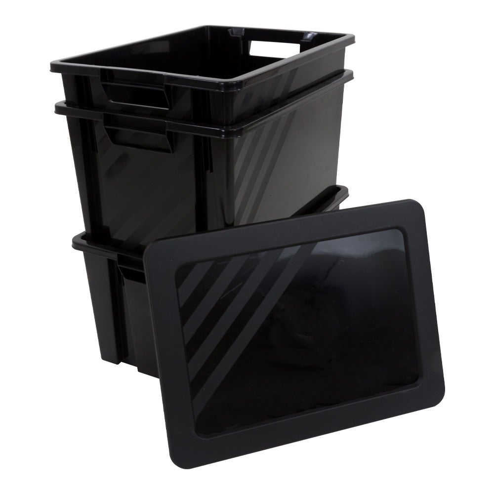 Boite de rangement Novabac 30L Noir - 5202852 - 3