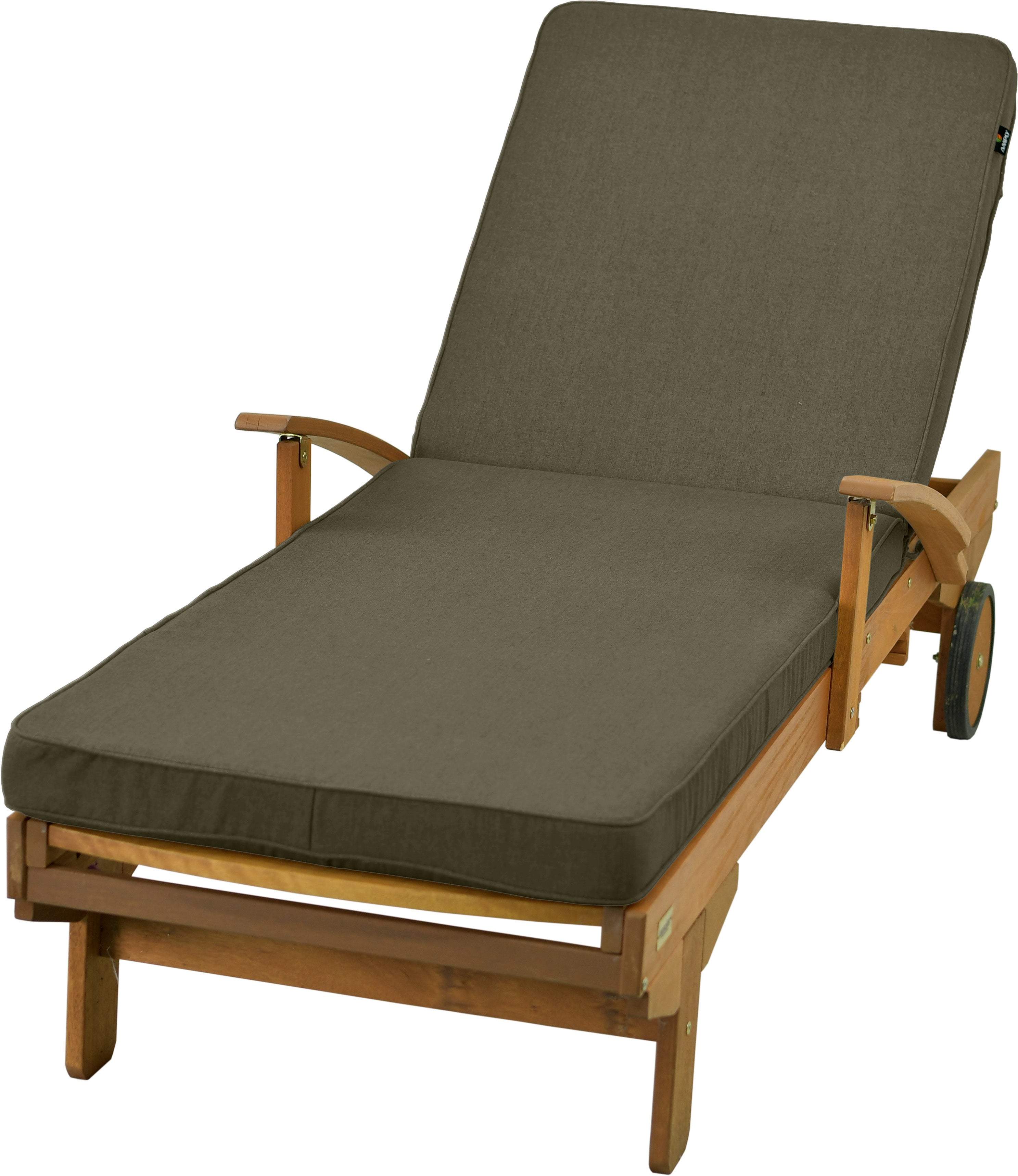 Poduszka na leżankę ogrodową AMPO wodoodporna brązowy 1 szt.