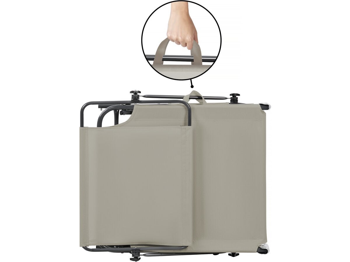 Lot de 2 bains de soleil pliable 