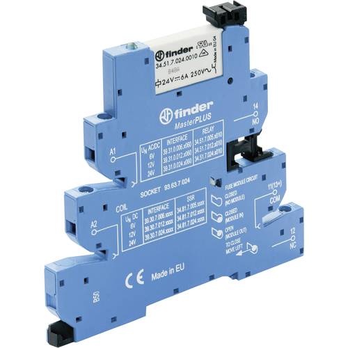 Relais Modulaire Pas à Pas FINDER 20.21.9.024.4000 - 24V, Montage Rail DIN, Neuf Sous Blister