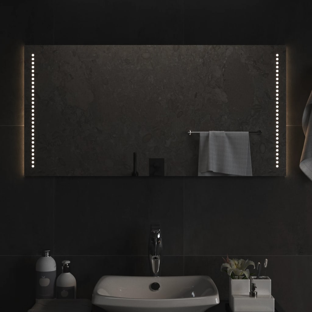 Lustro łazienkowe z LED, 50x100 cm vidaXL